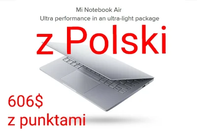 sebekss - Tylko 656$ [z punktami 606$❗] za Xiaomi Mi Notebook Air 8/256GB i5-720 z Po...