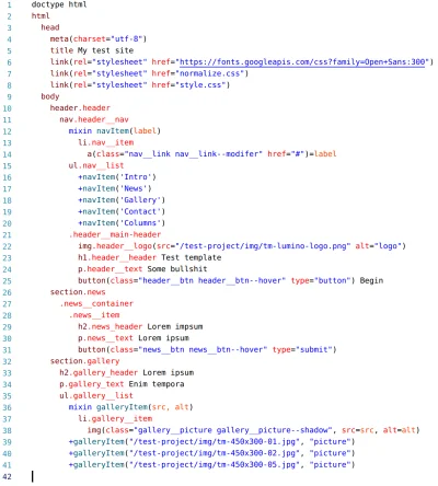 24xls - @LibertyPrime: zobacz o ile łatwiej pisać i czytać html zapisany w języku pug...