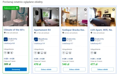 KrzaQ2 - Tylko jeden z tych apartamentów żąda innej ceny, niż ta z listingu. Booking ...