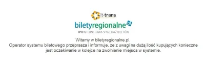 rafal_maj - KOLEJKI NA PKP SĄ NAWET W INTERNECIE..



"Witamy w biletyregionalne.pl. ...