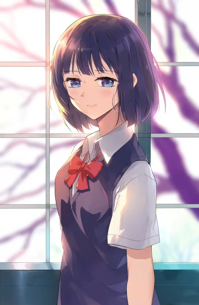 Morimasa - #randomanimeshit #kuzunohonkai #hanabiyasuraoka #blushedface #schoolgirl #...