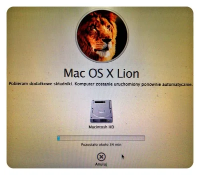 chato - Leci reinstalacja #osx #lion - z ciekawości wybrałem instalację po sieci.