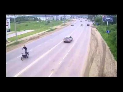 darosoldier - #motocykle kaskader amator coś nie wyszło #youtube