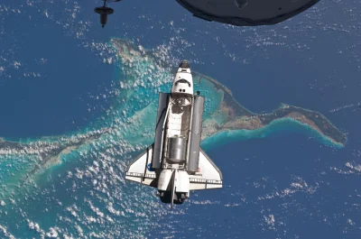 marianoitaliano - zdjęcie wahadłowca wykonane z ISS