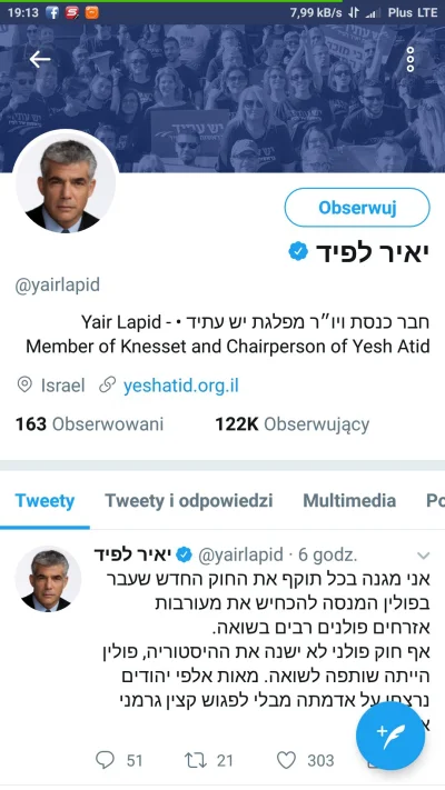 marcelus - @zielonk4 
@Kazdyziomzbierazlom Yair Lapid, polityk, były minister finansó...