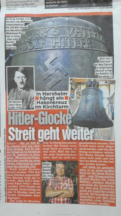 Patrioci_RP - Dzwon Adolfa Hitlera w Kościele St. Jakobus w miejscowości Herxheim !!!...