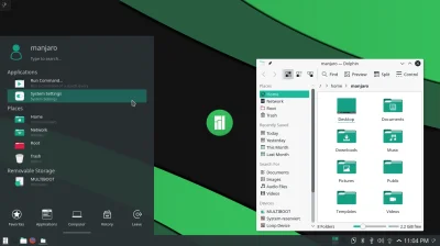 rukh - Manjaro z nakładką KDE ʕ•ᴥ•ʔ