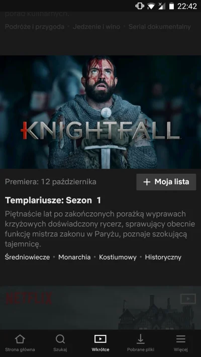 kwmaster - W piątek 1 sezon Templariuszy trafi na Netflix.
#knightfall #seriale #netf...