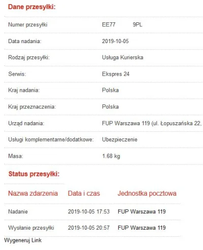 pcela - Wysłałem dzisiaj paczkę kurierem Pocztex Ekspres24. Odliczamy czas do doręcze...