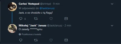 LukaszN - @Aokx: Jaok pijany albo niespełna rozumu xD https://twitter.com/JaokJanusz/...