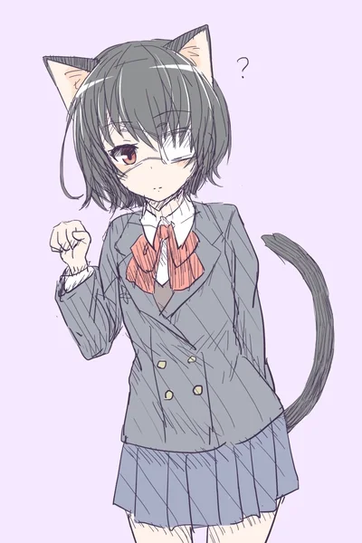 l.....i - #randomanimeshit #another #meimisaki #kemonomimi #nekomimi #schoolgirl