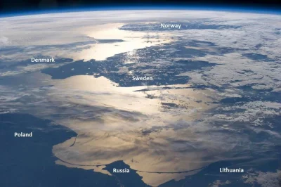 darosoldier - Widok morza bałtyckiego z pokładu ISS
#iss #kosmos #astronautyka #nauk...