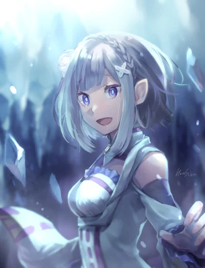 Pewpewpew - #randomanimeshit #rezerokarahajimeruisekaiseikatsu #rezero #elf #emilia a...