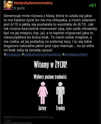 daeun - Denerwuje mnie strasznie taki jeden przegryw z wykopu, który to użala się jak...