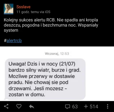 DzonySiara - Typek się sra, że dostał alert o zagrożeniu ale nic nie było, nosz #!$%@...