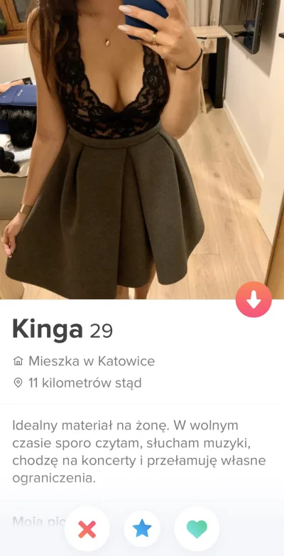 Matiko1 - W zasadzie mogła darować pierwsze zdanie, to oczywiste ( ͡° ͜ʖ ͡°) 
#tinder...