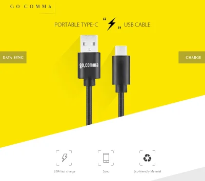 eternaljassie - Quick Charge Cable Gocomma Type-C Data w dobrej cenie. Teraz tylko $0...