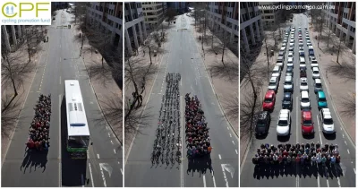 ponton - @mroz3: Na tym zdjęicu masz 69 rowerzystów w porównaniu do 60 samochodów. Ma...