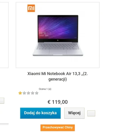 rybak_fischermann - Co by nie było, że się nie dzielę.
Xiaomi Air 13 za 119€ plus wy...