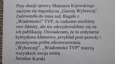 Tom_Ja - To ciekawe, bo Kurski temu zaprzecza.