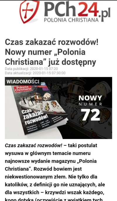 saakaszi - > Czas zakazać rozwodów! – taki postulat wysuwa w głównym temacie numeru n...