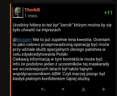 J.....D - @Thorkill źle to ująłem. Przepraszam. Natomiast wykopywanie znalezisk suger...