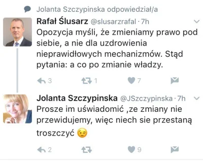 k1fl0w - Jolanta Irena Szczypińska PIS

Zmiany (władzy) nie przewidujemy. 

#pols...