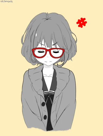 x.....c - #randomanimeshit #miraikuriyama #kyoukainokanata #meganekko