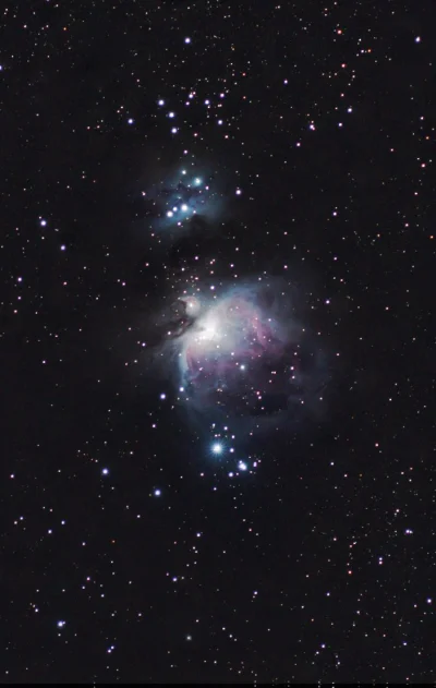f.....z - M42 & M43 Wielka Mgławica w Orionie wraz z mgławicą “Biegnący Człowiek” 3h ...