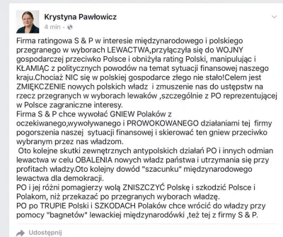 pan_sting - Wiecie, że S&P przyłączyło się do światowego lewactwa, które walczy z Pol...