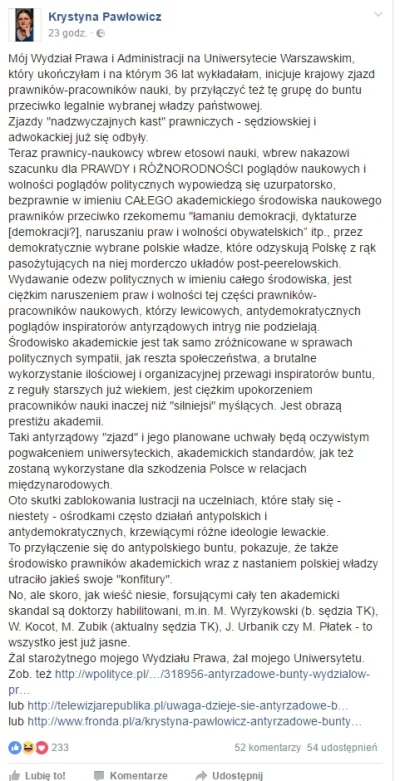 saakaszi - Jeszcze więcej raka:
 przez demokratycznie wybrane polskie władze, które o...