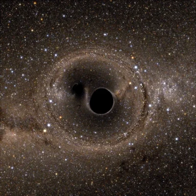 Al_Ganonim - Jak wygląda zderzenie dwóch czarnych dziur? Zdecydowanie ciekawie, jeśli...