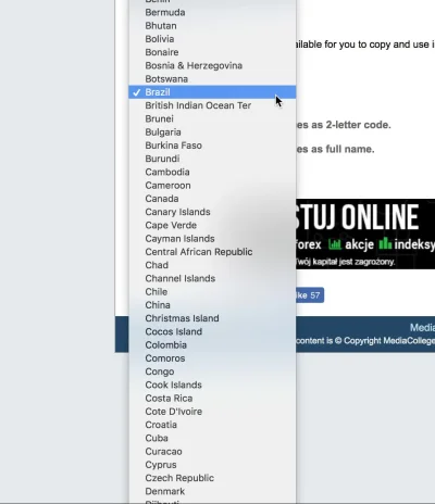 domenacom - Ktoś na maku może sprawdzić czy ma tak samo? 

Chce wybrać kraj z listy...