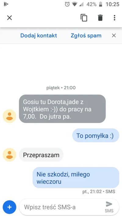 Kami-chan - Moim zdaniem to najprawilniejsza odpowiedź na pomyłkę numeru. Bez żadnych...