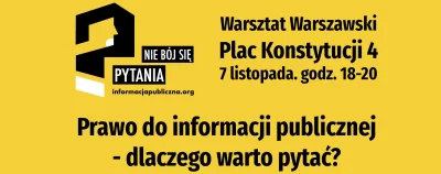 Watchdog_Polska - Zapraszamy wszystkich zainteresowanych prawem do informacji na otwa...
