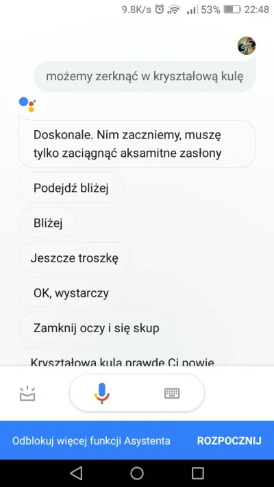 Johnnybone123 - Czy komuś się udsło uzyskać odpowiedź na:
"Możemy zerknąć w kryształo...