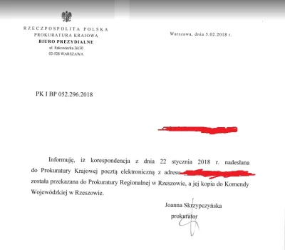 budziool - Jako pierwsza odpowiedziała Prokuratura Krajowa.
#wykopszwadron #wypokszw...