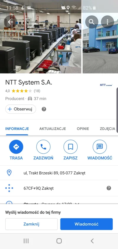 wirtuozik - Taką januszerkę należy tępić... polecam wystawić opinię na google. NTT pr...