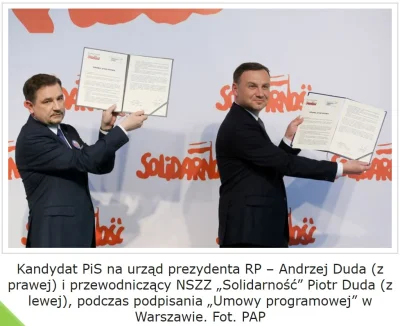 lakukaracza_ - Duda i Solidarność poparło PiS i teraz naciskają na rząd by się wywiąz...