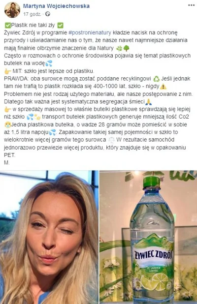 fafankulo - Czyli promowała plastikowe butelki dla idei A nie hajsu
