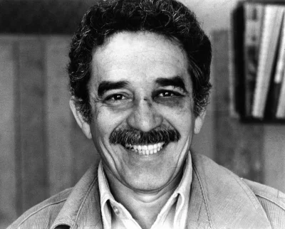 Resenbrink - 1976, przyszły kolumbijski noblista Gabriel García Márquez z podbitym ok...