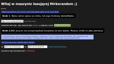 lunqes - Losowanie wygrywa ... @Loloman
Proszę o kontakt na pw ( ͡° ͜ʖ ͡°)