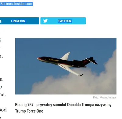 r.....a - tak trudno sprawdzić sobie w google, jak wygląda #boeing 757 Donalda #trump...