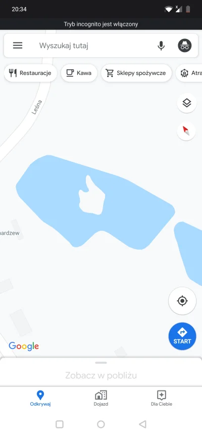 -pafel - #googlemaps #mapporn patrzcie co znalazłem, staw z wyspa z kciukiem w górę :...