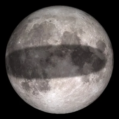 WymarlyMamut - płaska ziemia widziana podczas zaćmienia księżyca