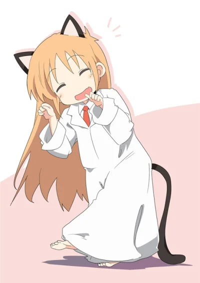 n.....S - #randomanimeshit #nichijou #hakase #kemonomimi #neko #loli
would pat on th...