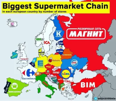 Edward_Kenway - Największa sieć supermarketów w danym kraju jeśli chodzi o ilość posi...