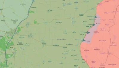 K.....e - Kolejna mapa z ofensywy Rebeliantów w Południowym Idlibie.

Pełny format ...
