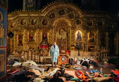 Paluszek_rybny - Kościół świętego Michała zamieniony na szpital 

#ukraina