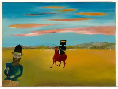 Lizus_Chytrus - "The Encounter", Sir Sidney Nolan, 1978–9

#malarstwo #sztuka #prym...